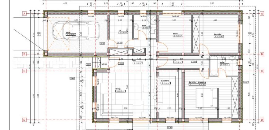 Casa noua cu teren 1516 mp in zona Hanul Pescarilor