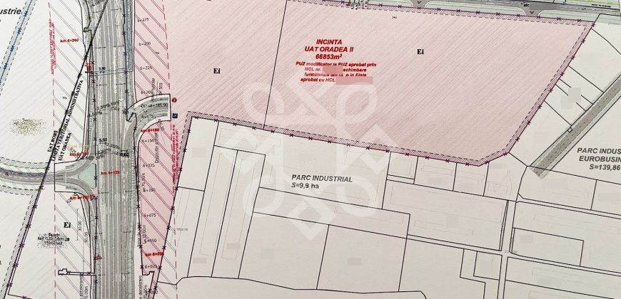 Teren industrial de vanzare 66853 mp, Parc Industrial I Oradea